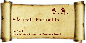 Váradi Marinella névjegykártya